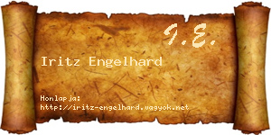 Iritz Engelhard névjegykártya